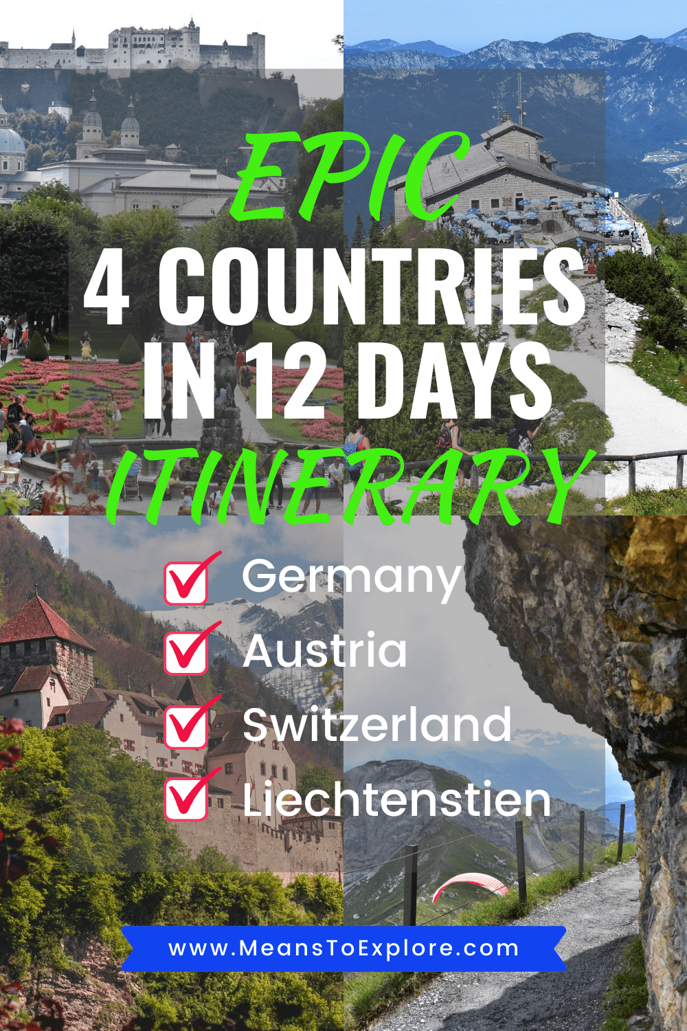 Epic 4 Countries in 12 Days European Itinerary for an Amazing Vacation