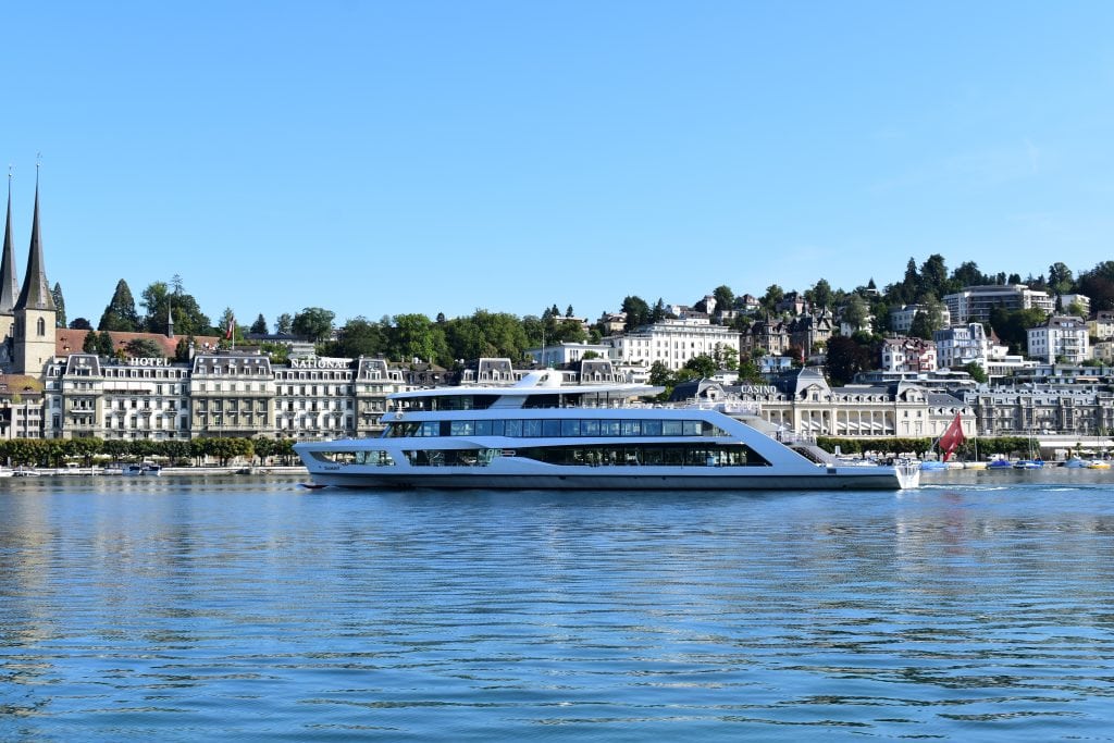 ferry boat on lake lucerne