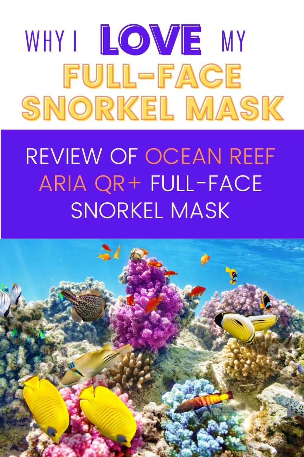 Why I Love My Full-Face Snorkel Mask: Review Ocean Reef Aria QR+ Snorkel Mask