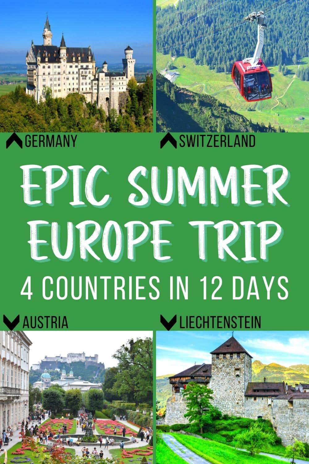 Epic 4 Countries in 12 Days European Itinerary for an Amazing Vacation