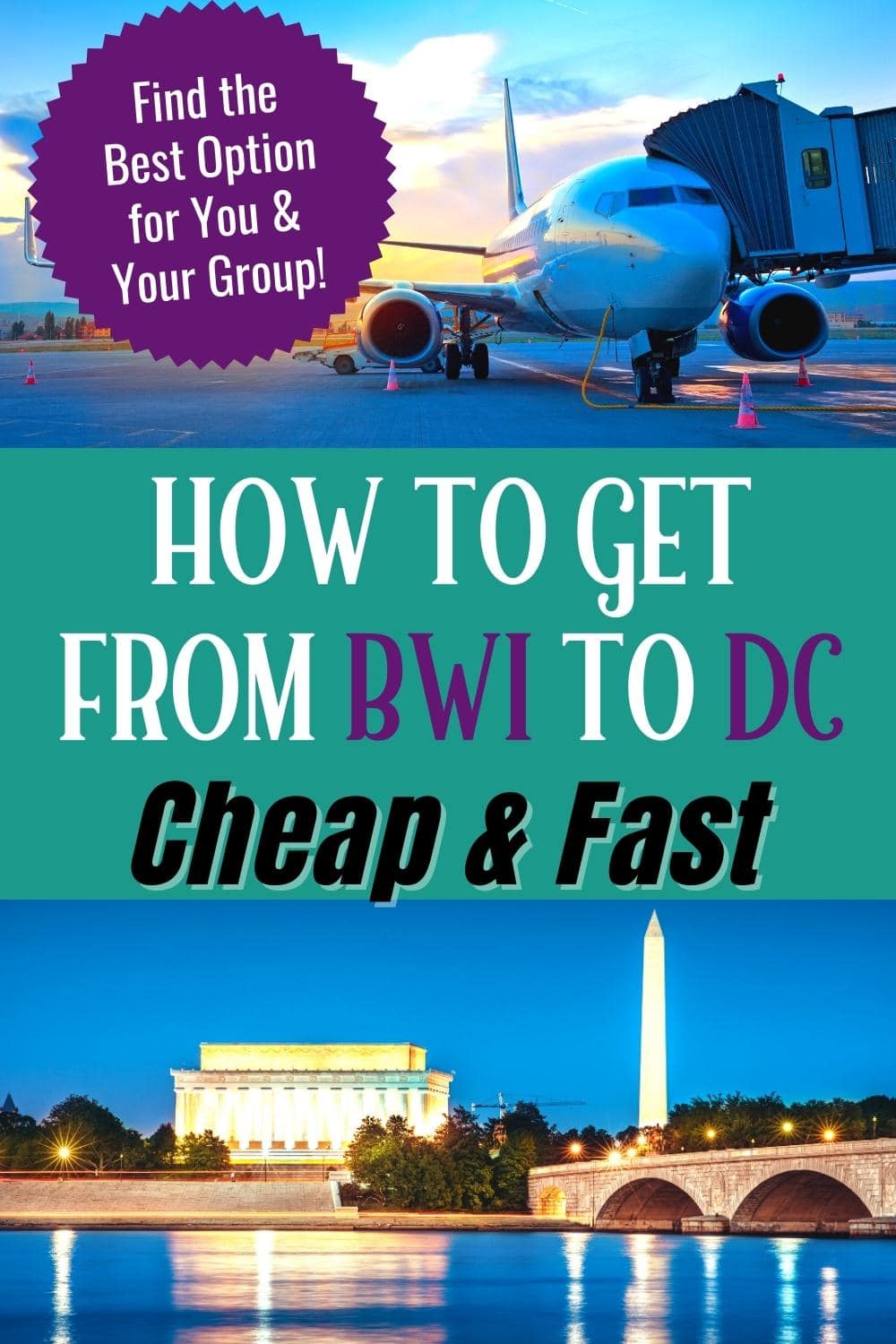 How to Get from BWI to DC: Easy + Cheap!