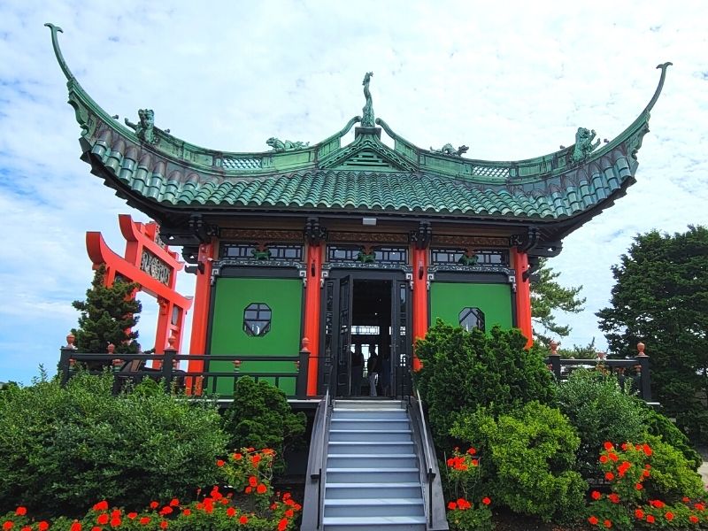 The Chinese Tea Room on the grounds of Marble House in Newport, Rhode Island
