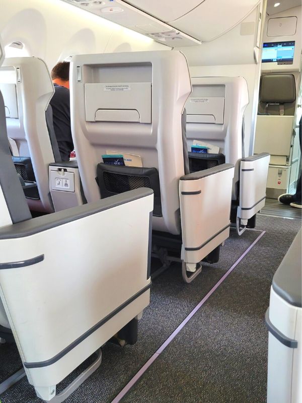Ascent rows, the first class seats on Breeze Airways planes